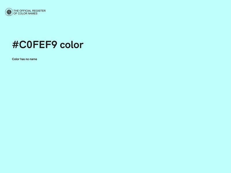 #C0FEF9 color image