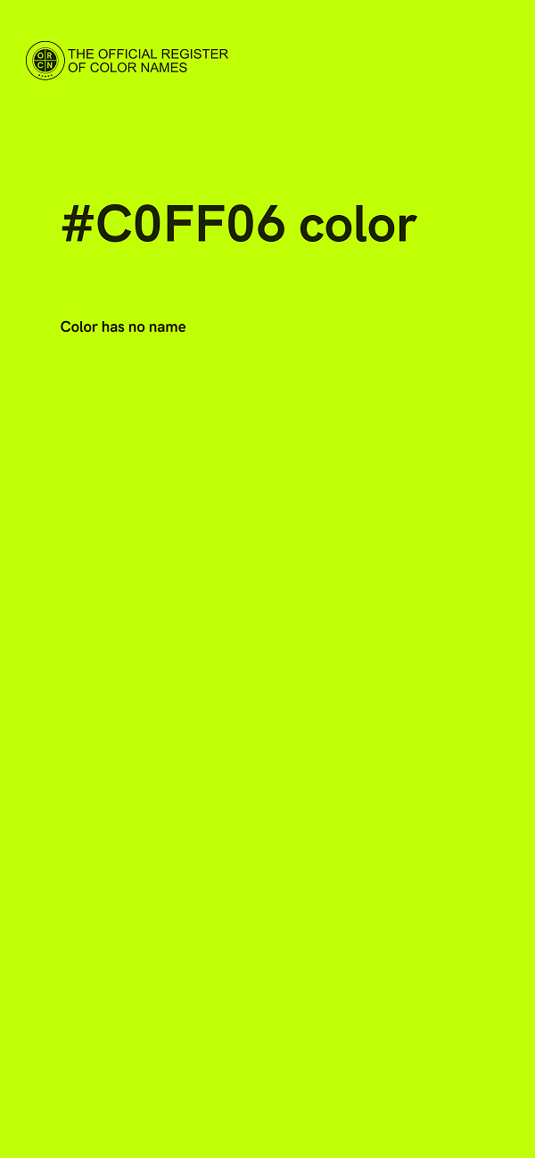 #C0FF06 color image