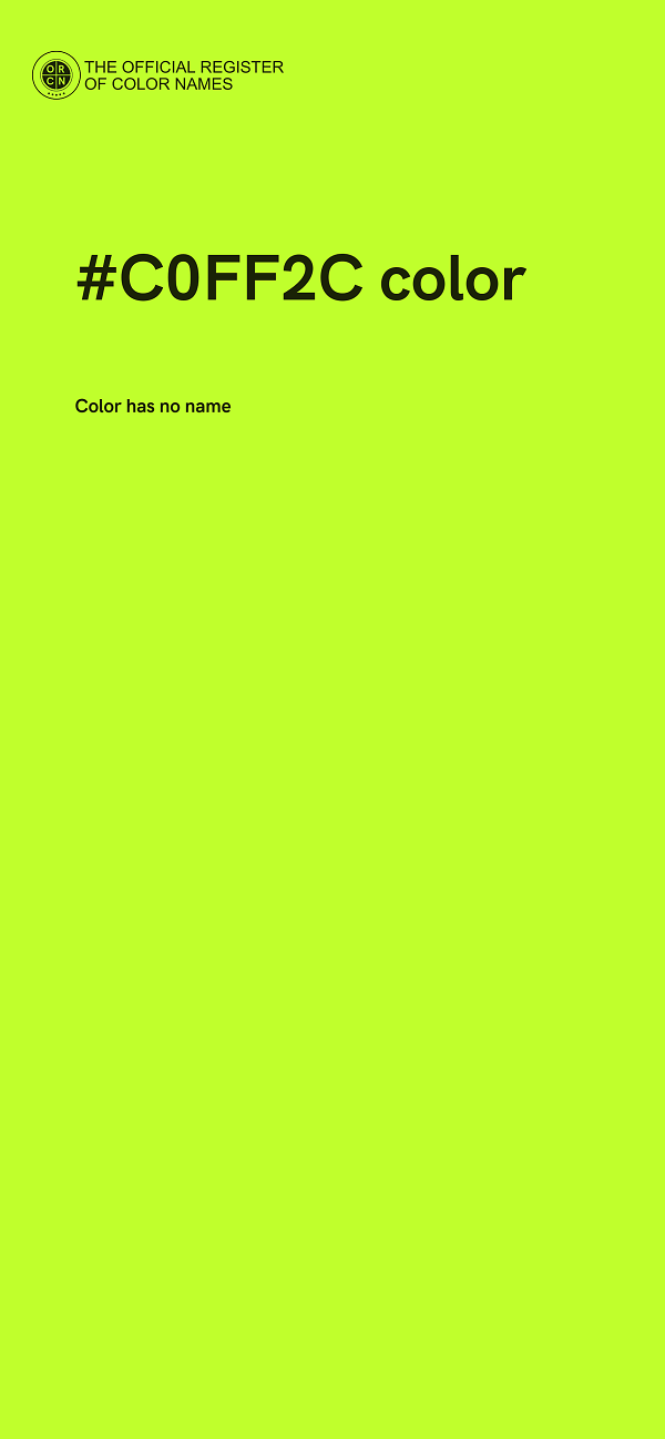 #C0FF2C color image