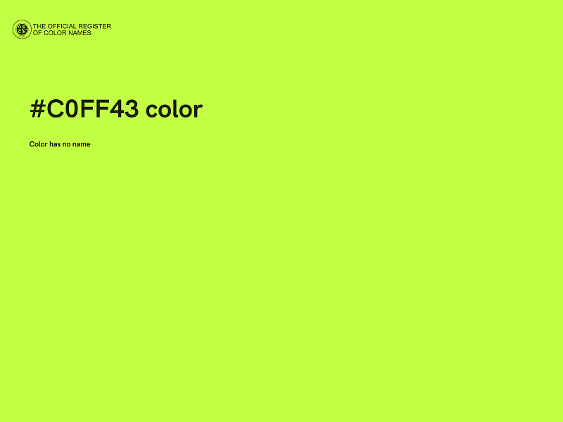#C0FF43 color image