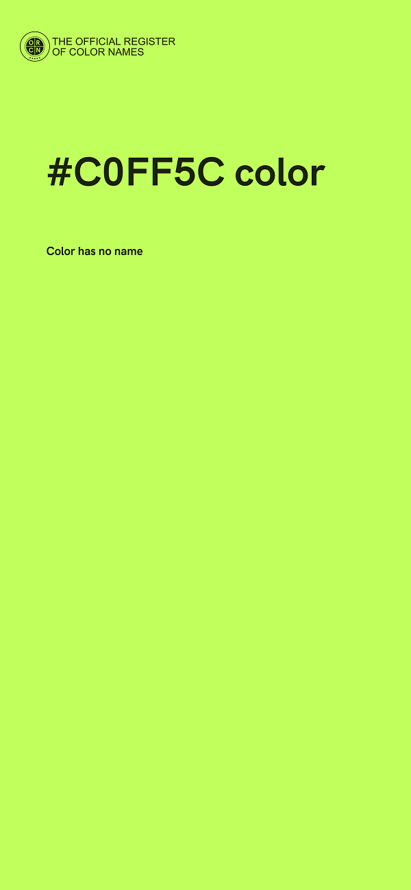 #C0FF5C color image