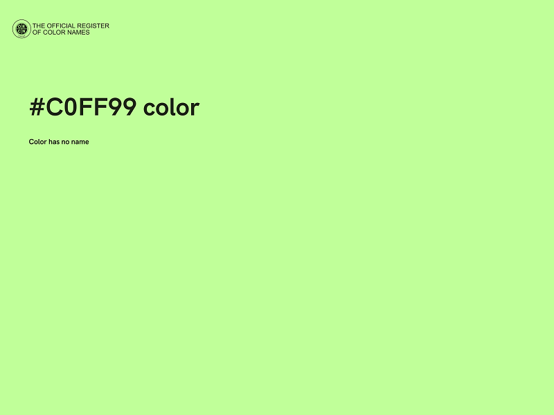 #C0FF99 color image