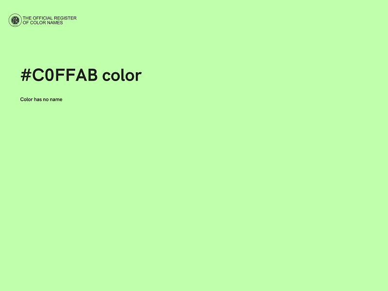 #C0FFAB color image
