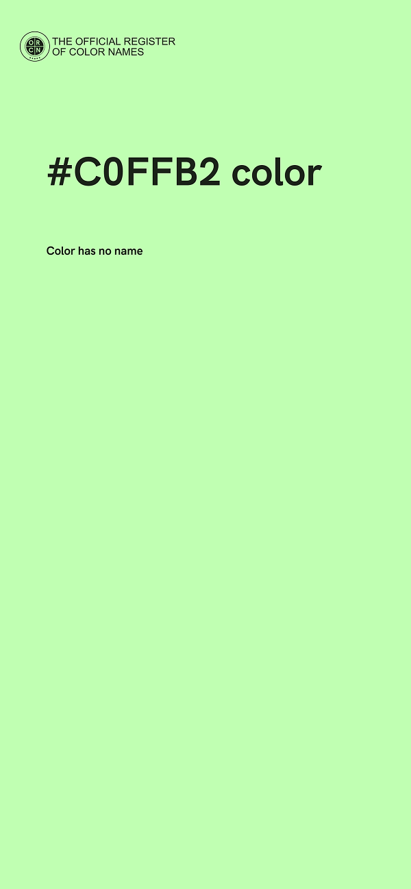 #C0FFB2 color image