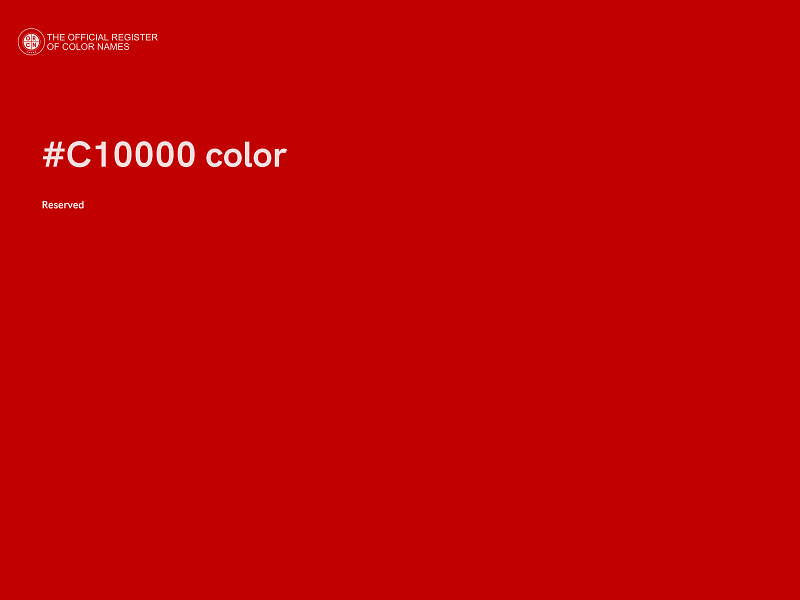 #C10000 color image