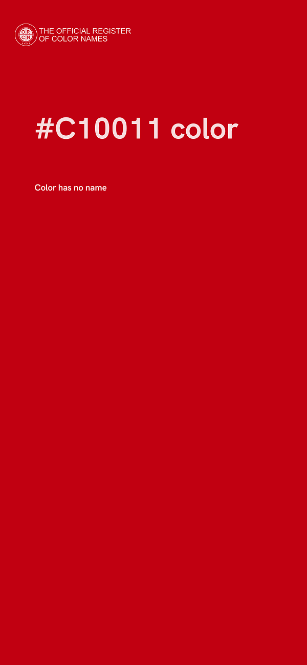 #C10011 color image