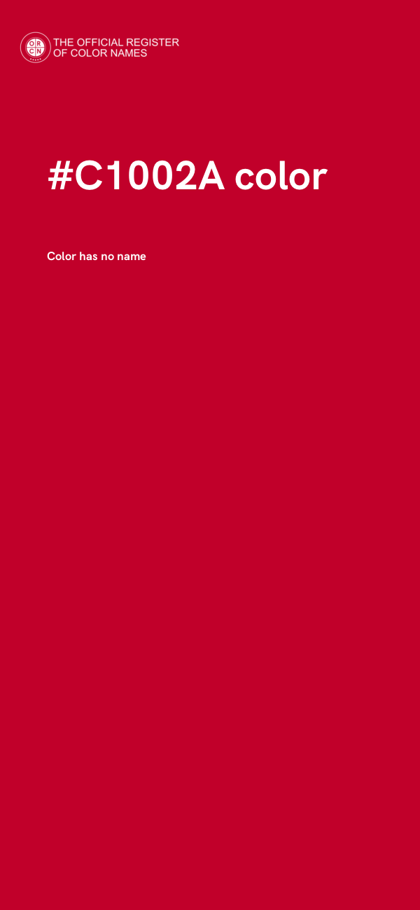 #C1002A color image