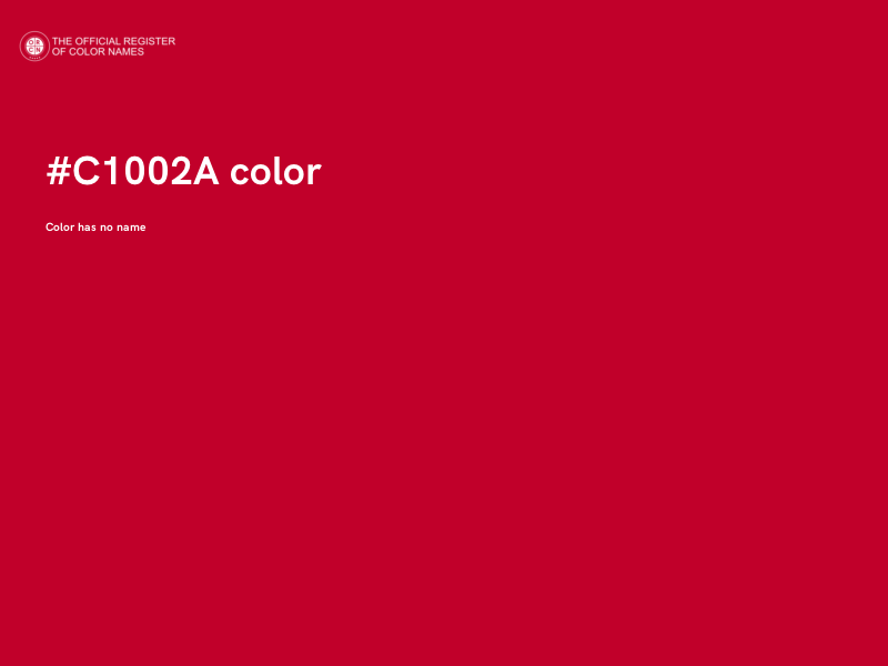 #C1002A color image