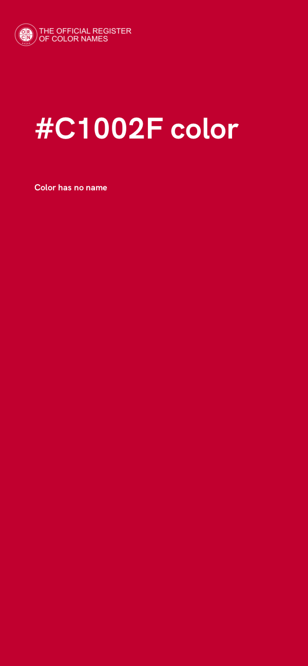 #C1002F color image