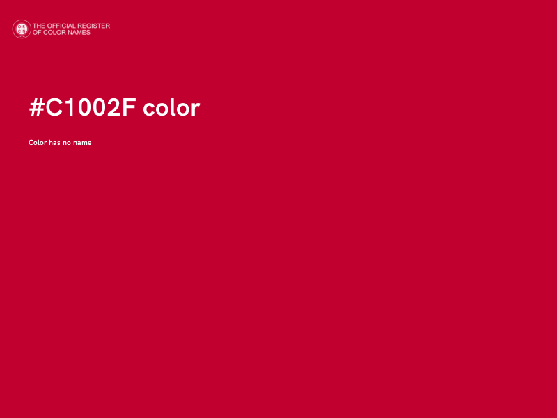 #C1002F color image
