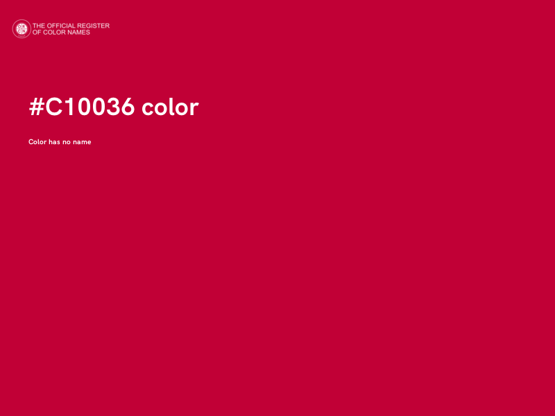 #C10036 color image