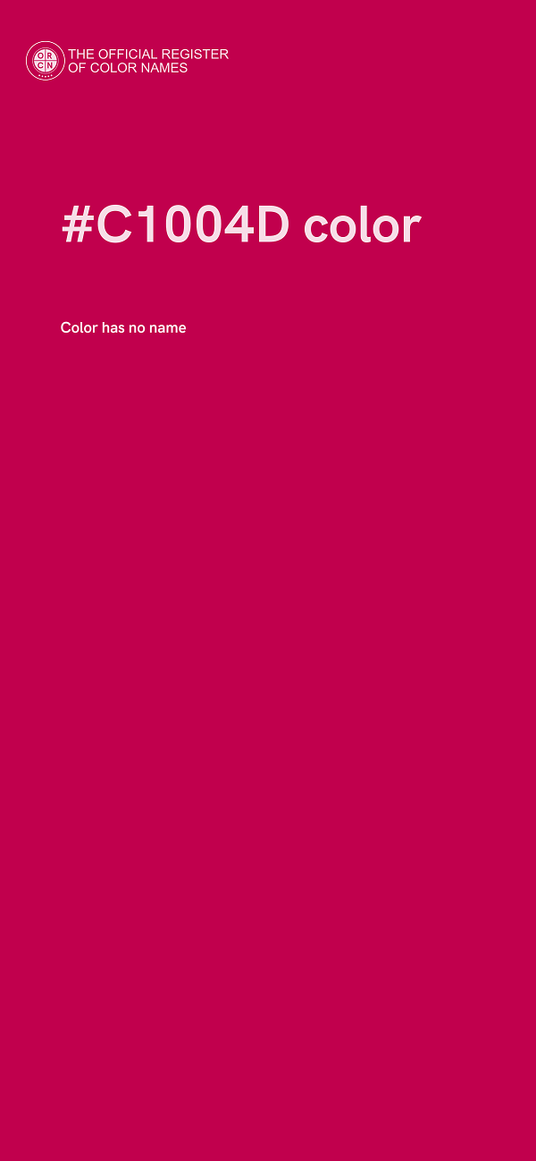 #C1004D color image