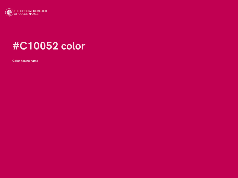#C10052 color image
