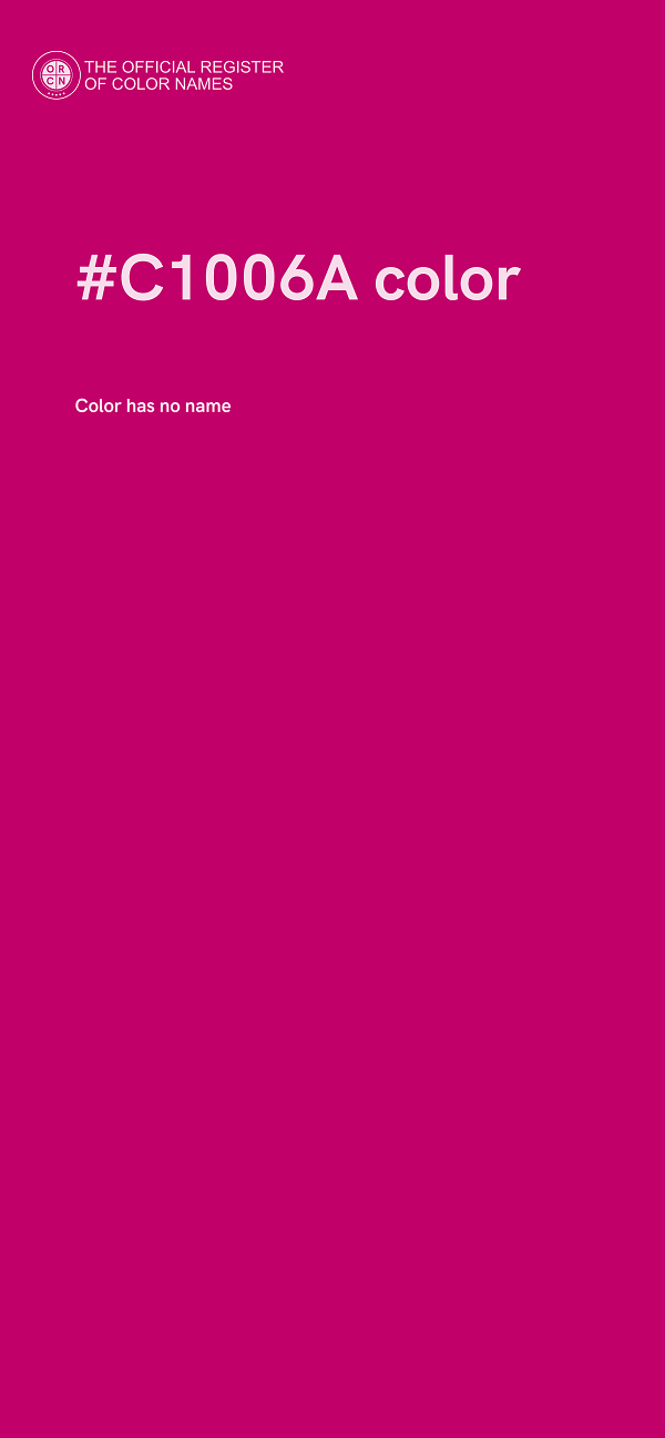 #C1006A color image