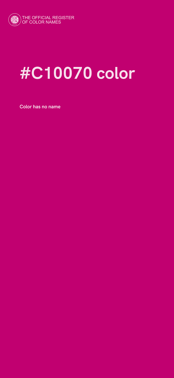 #C10070 color image