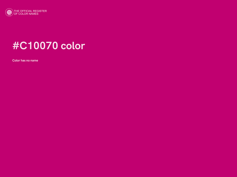 #C10070 color image
