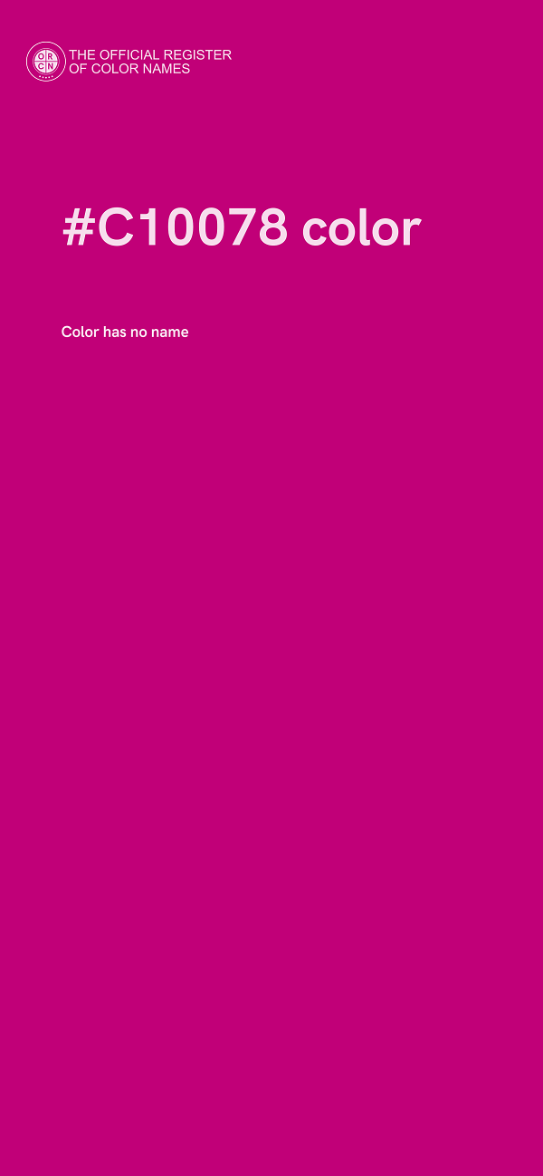 #C10078 color image