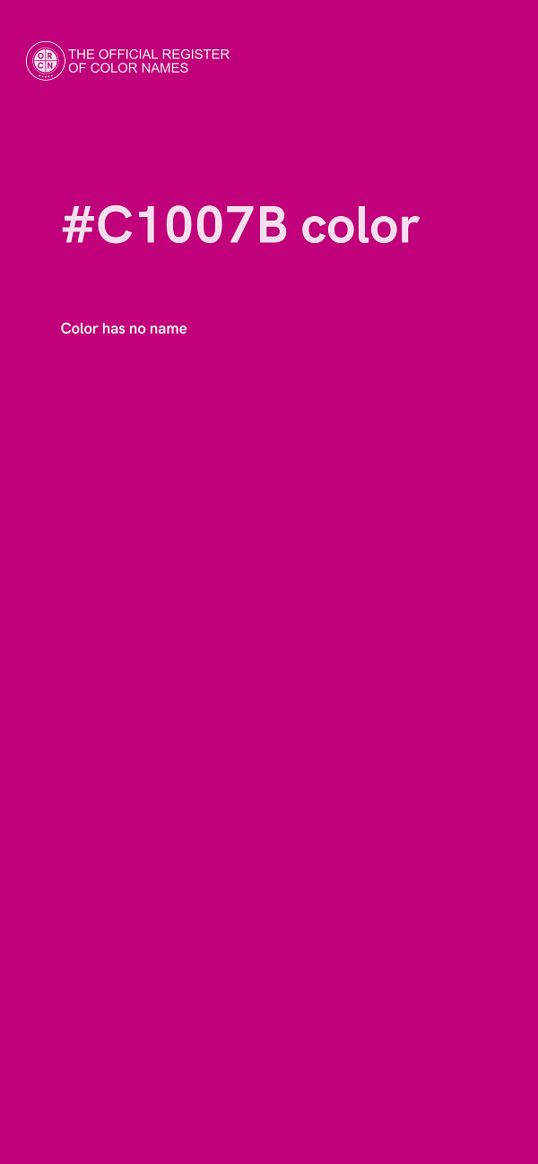 #C1007B color image