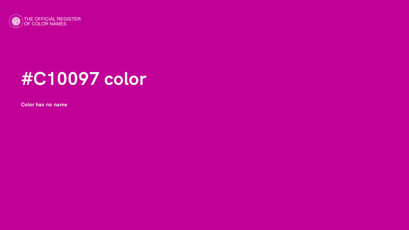#C10097 color image