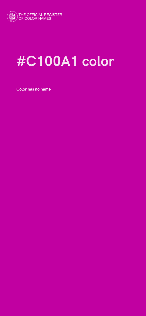 #C100A1 color image
