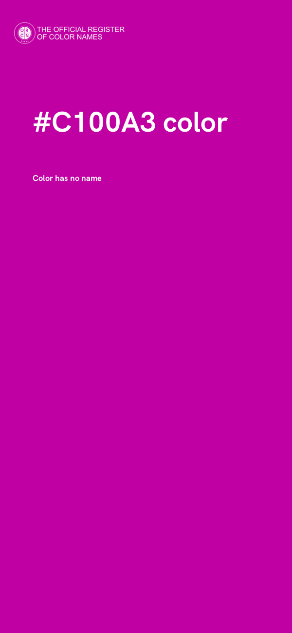 #C100A3 color image