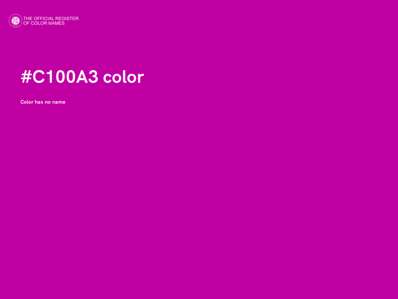 #C100A3 color image