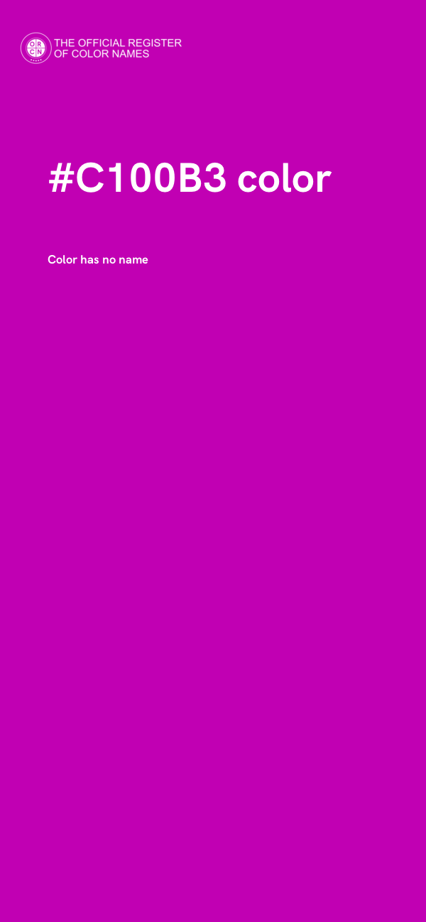 #C100B3 color image