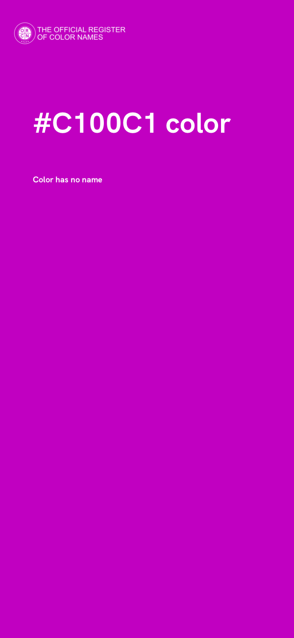 #C100C1 color image