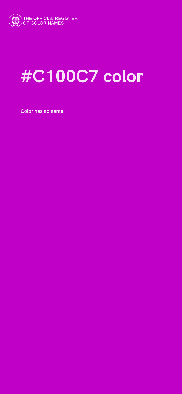 #C100C7 color image