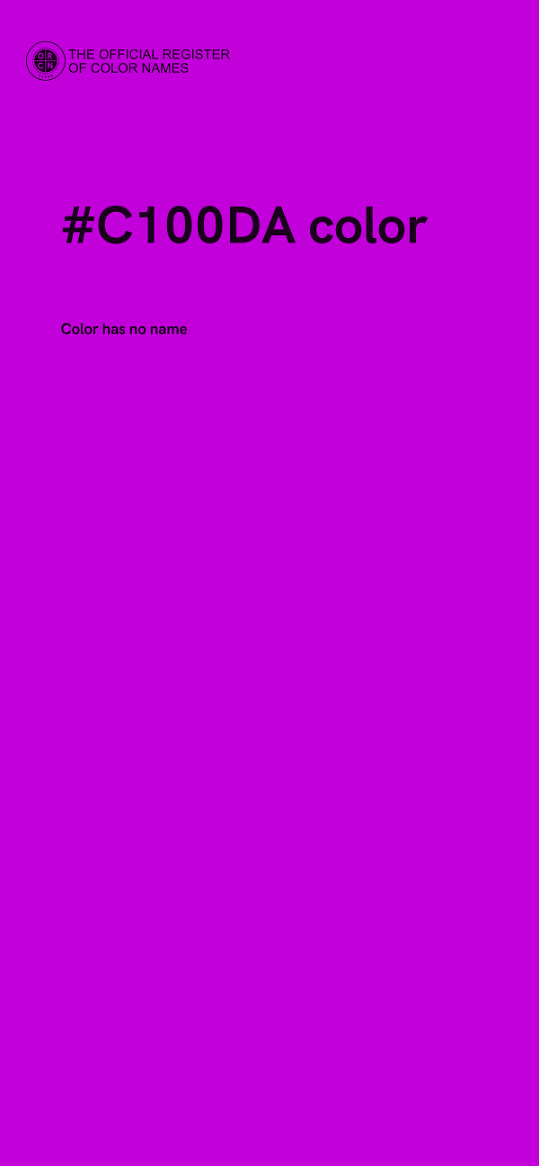 #C100DA color image
