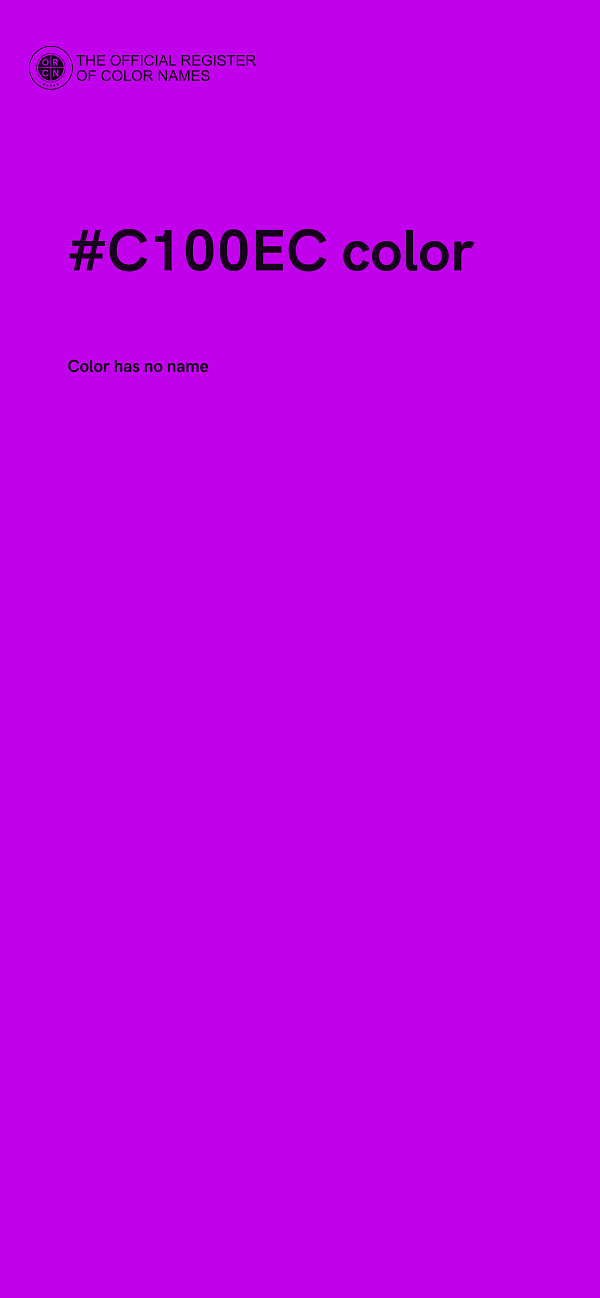 #C100EC color image