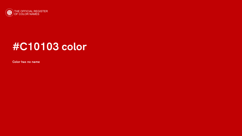 #C10103 color image