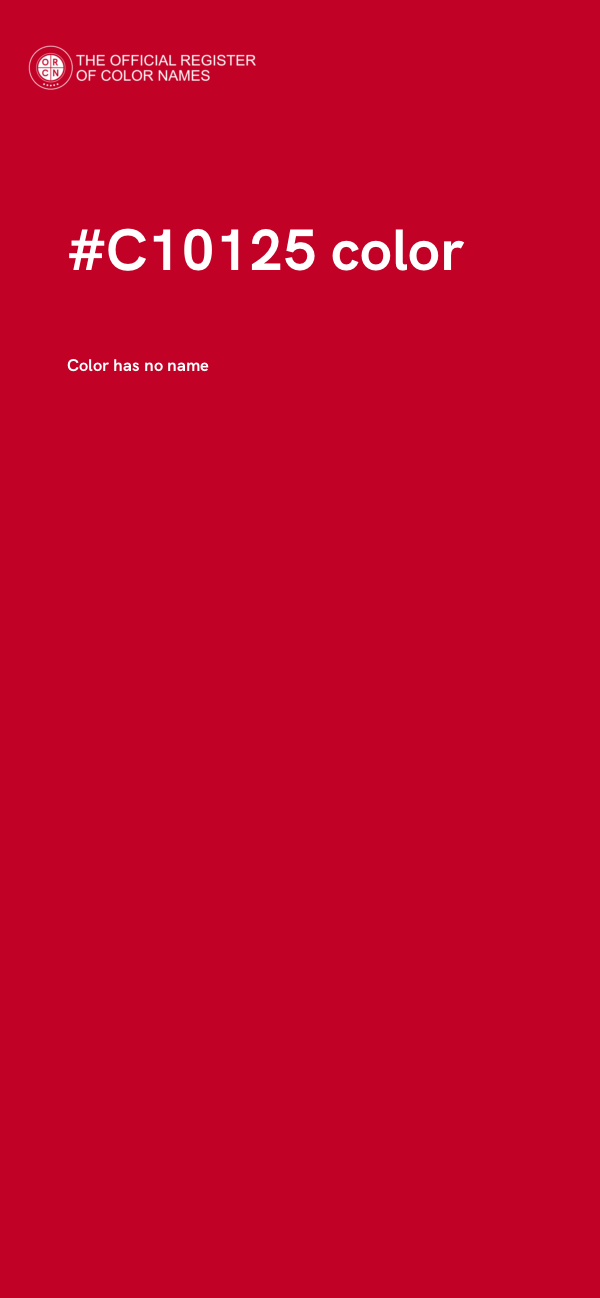 #C10125 color image