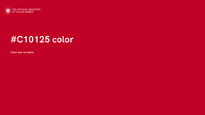 #C10125 color image