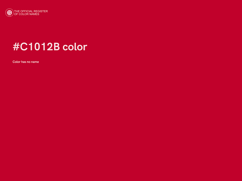 #C1012B color image