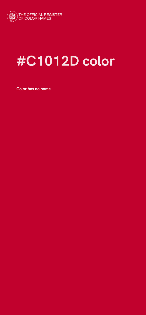 #C1012D color image