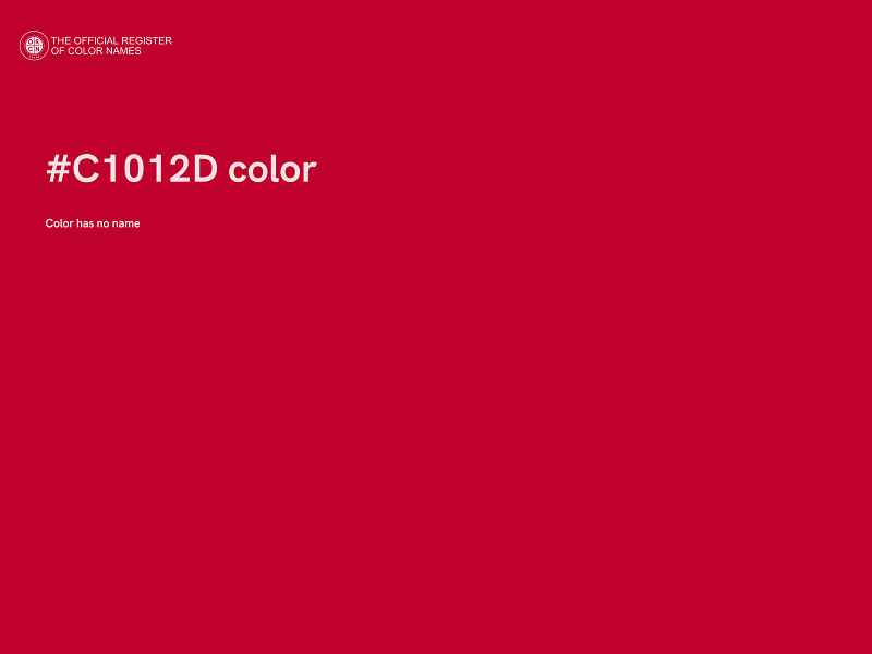 #C1012D color image
