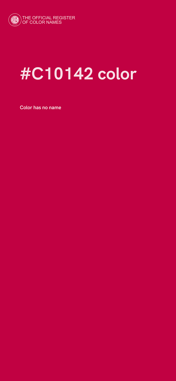 #C10142 color image