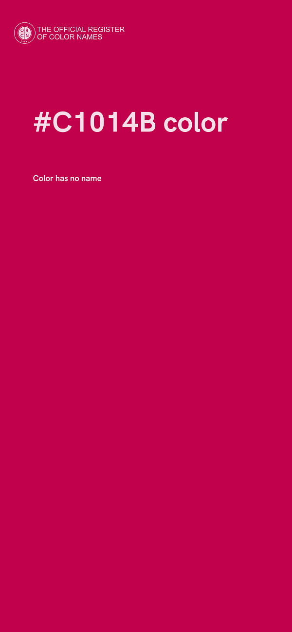 #C1014B color image