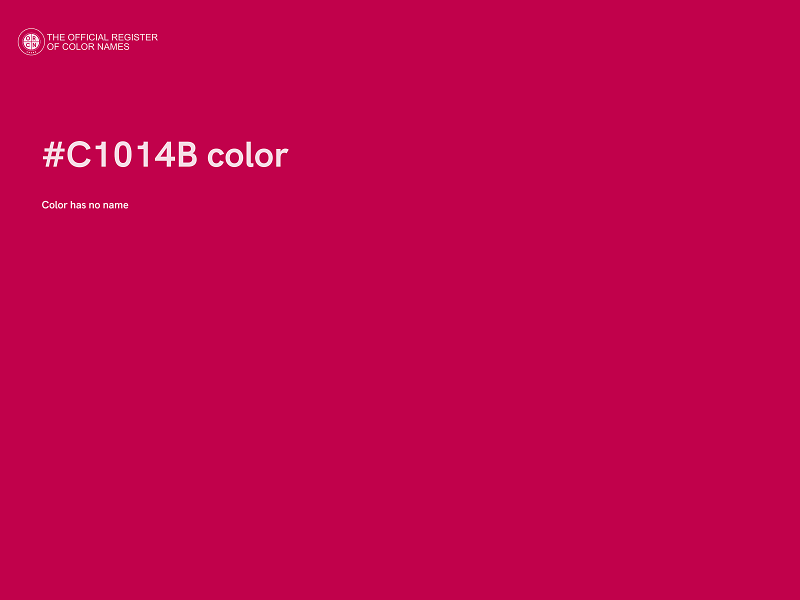 #C1014B color image