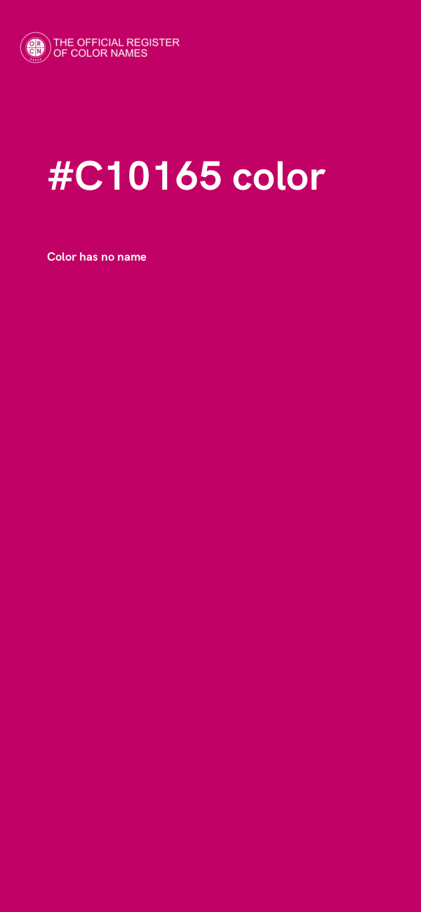 #C10165 color image
