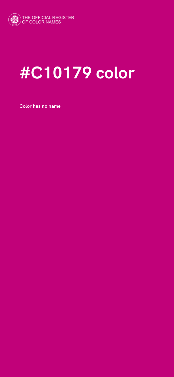 #C10179 color image