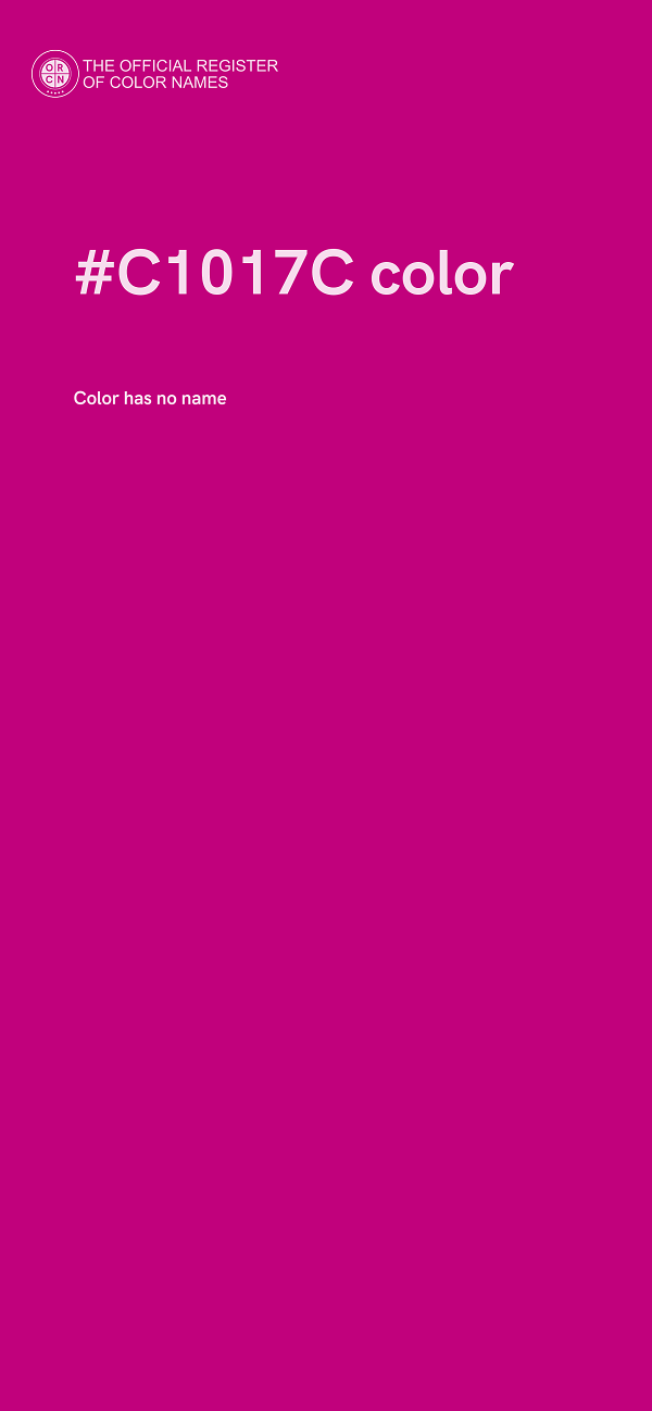 #C1017C color image