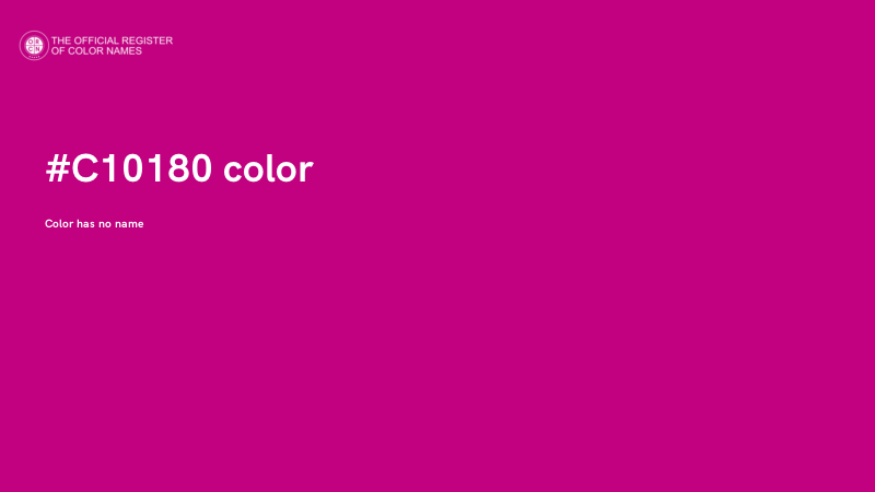 #C10180 color image