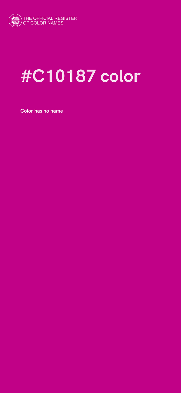 #C10187 color image