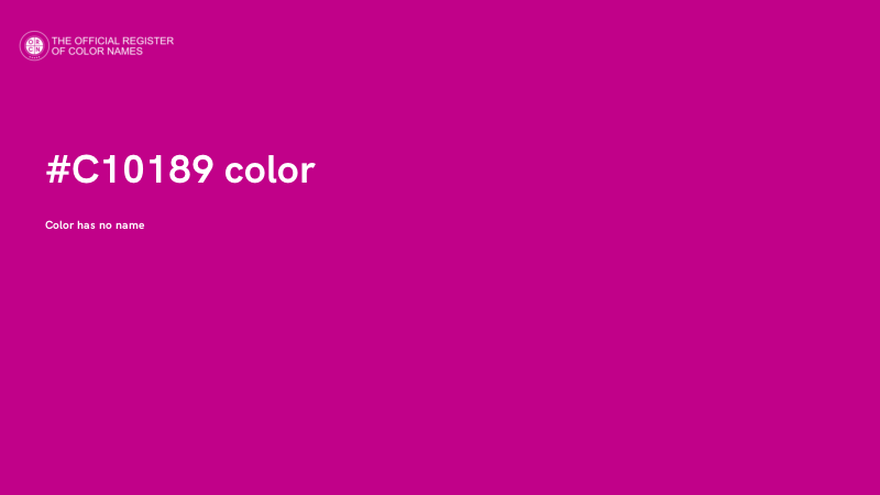 #C10189 color image