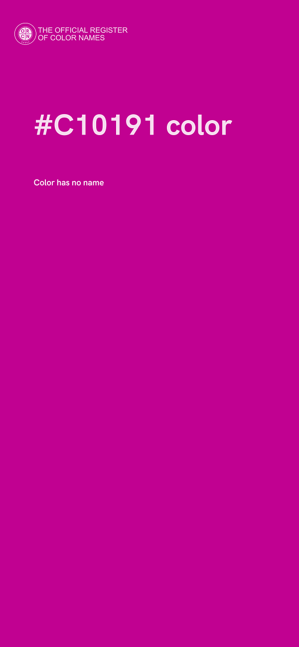#C10191 color image