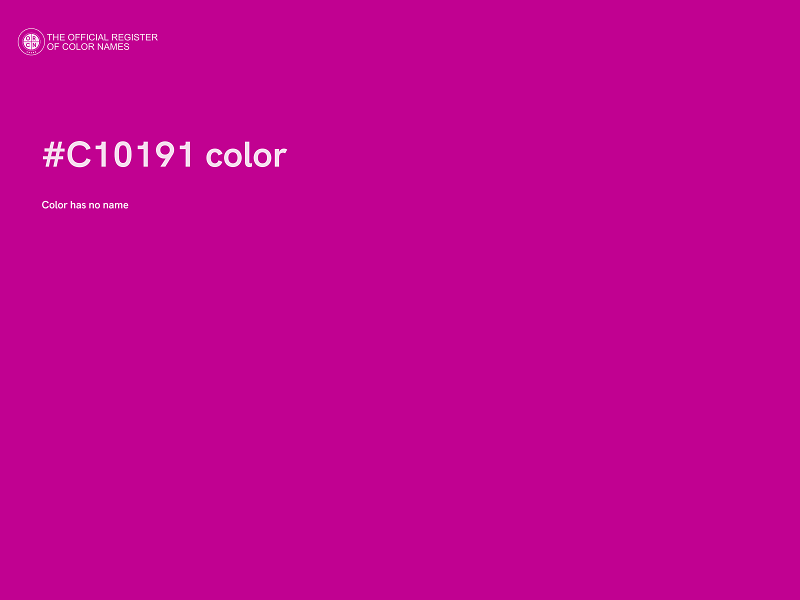 #C10191 color image