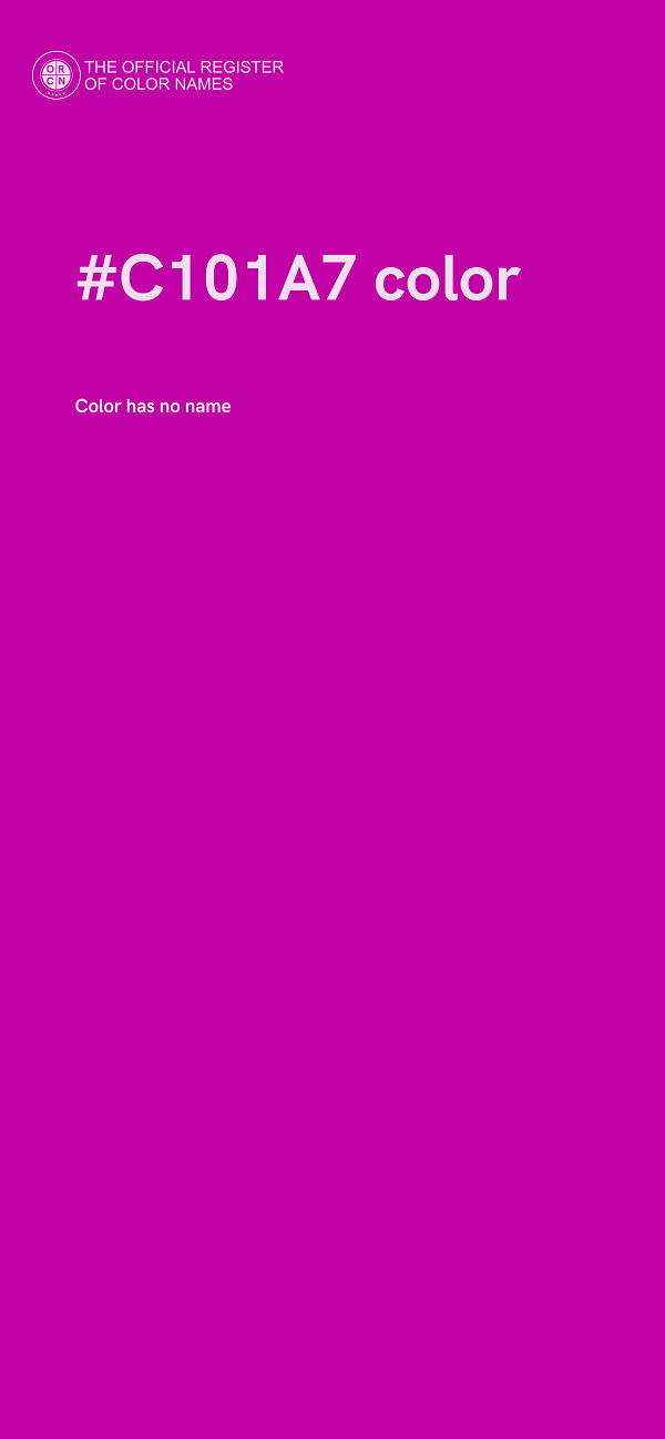 #C101A7 color image