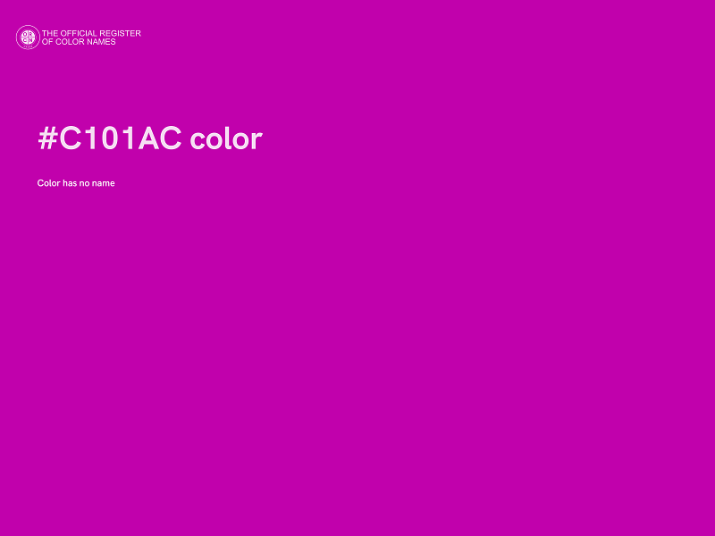 #C101AC color image